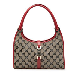 Pre-Loved Gucci GG Canvas Jackie Bardot Handbag